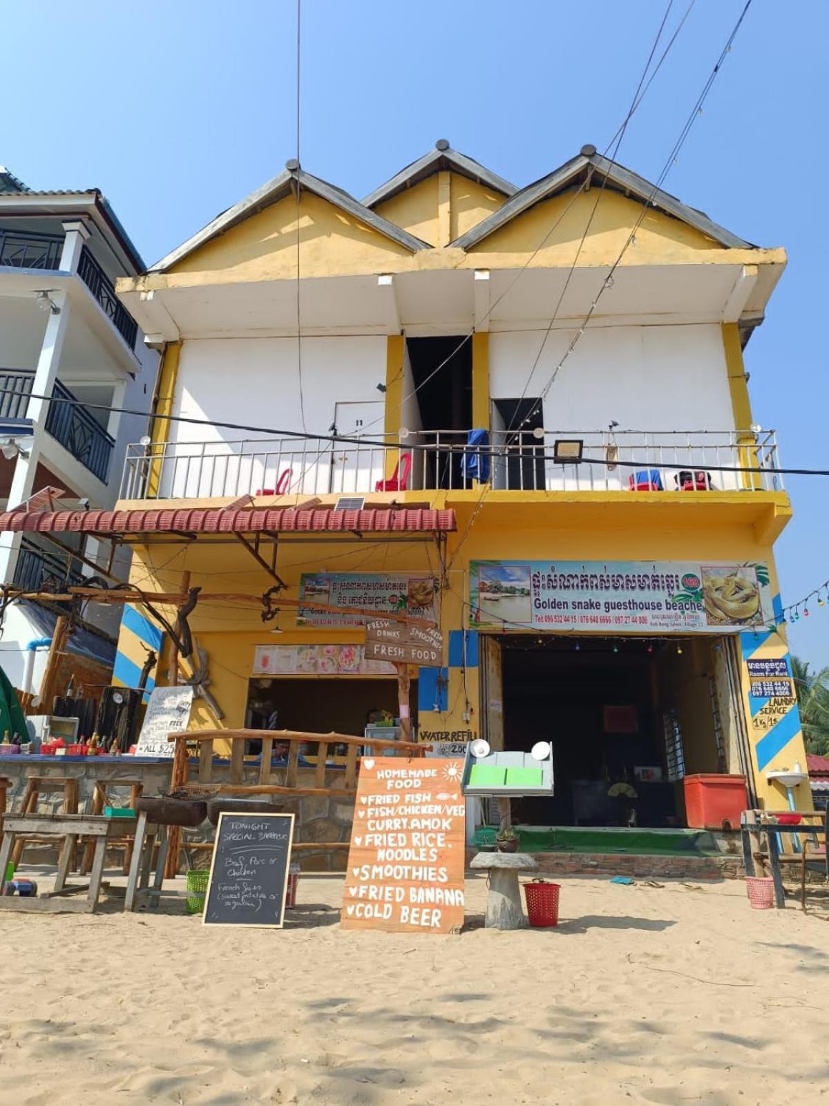 Golden Snake Guesthouse Beach Koh Rong Sanloem Dış mekan fotoğraf